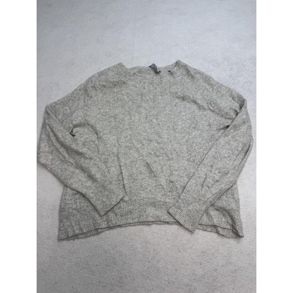 Vince Sweater Womens XS Gray Cashmere Linen Crewneck Long Sleeve‎ Pullover Knit
